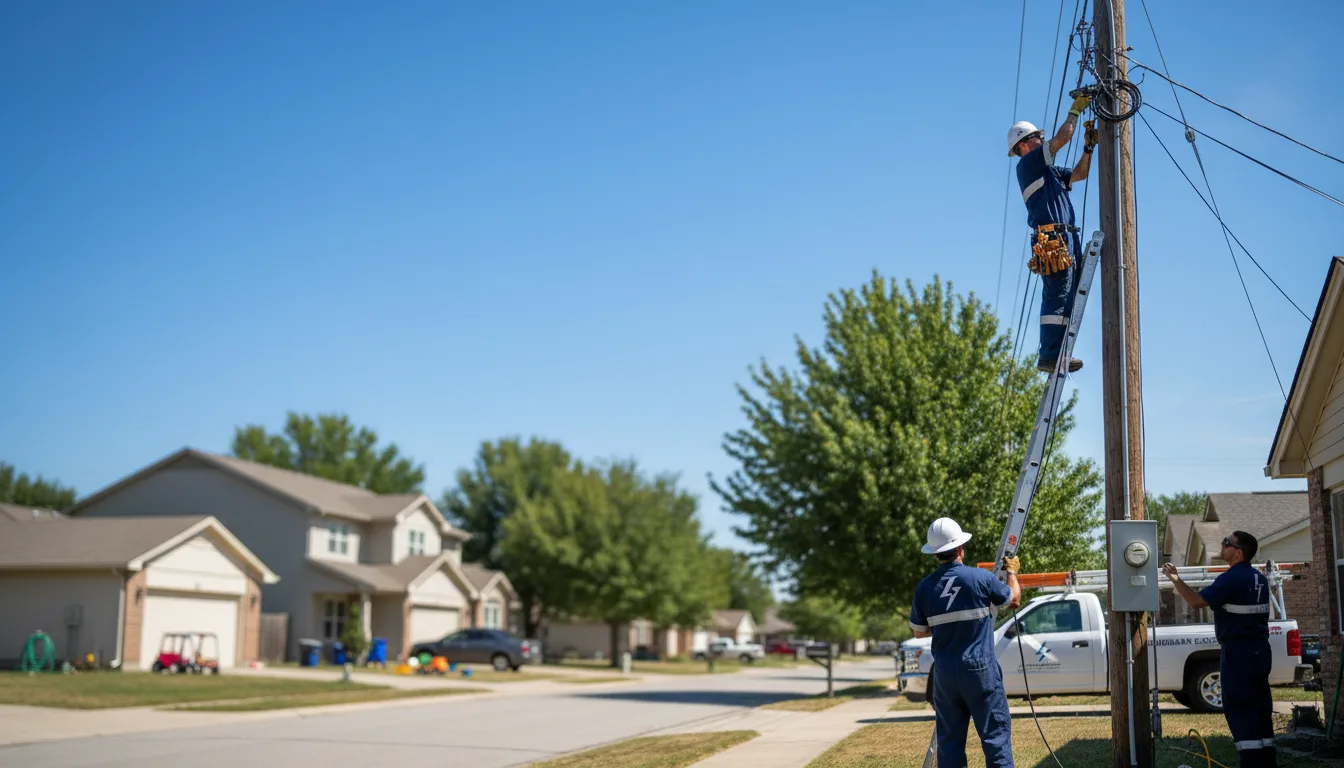 Residential electrician providing installation services in Pillow, PA